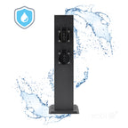 Garden bollard ZENVIO 4gn/Zu IP44 black LED2B