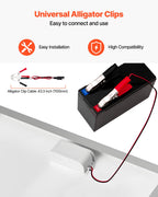 VEVOR 20W 12V Solar Battery Trickle Charger Maintainer, Mono Solar Panel Battery Charger with Built-in MPPT Controller & Adjustable Mount Bracket, IP65 Waterproof for Car Boat RV Trailer House Roof