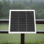 VEVOR 20W 12V Solar Panel Battery Charger, Solar Battery Trickle Charger Maintainer with Built-in Controller & Pole Mount Bracket, IP65 Waterproof for Gate, Fence, Farm, Lawn (Fit 40mm-68mm Poles)