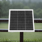 VEVOR 20W 12V Solar Panel Battery Charger, Solar Battery Trickle Charger Maintainer with Built-in Controller & Pole Mount Bracket, IP65 Waterproof for Gate, Fence, Farm, Lawn (Fit 40mm-68mm Poles)