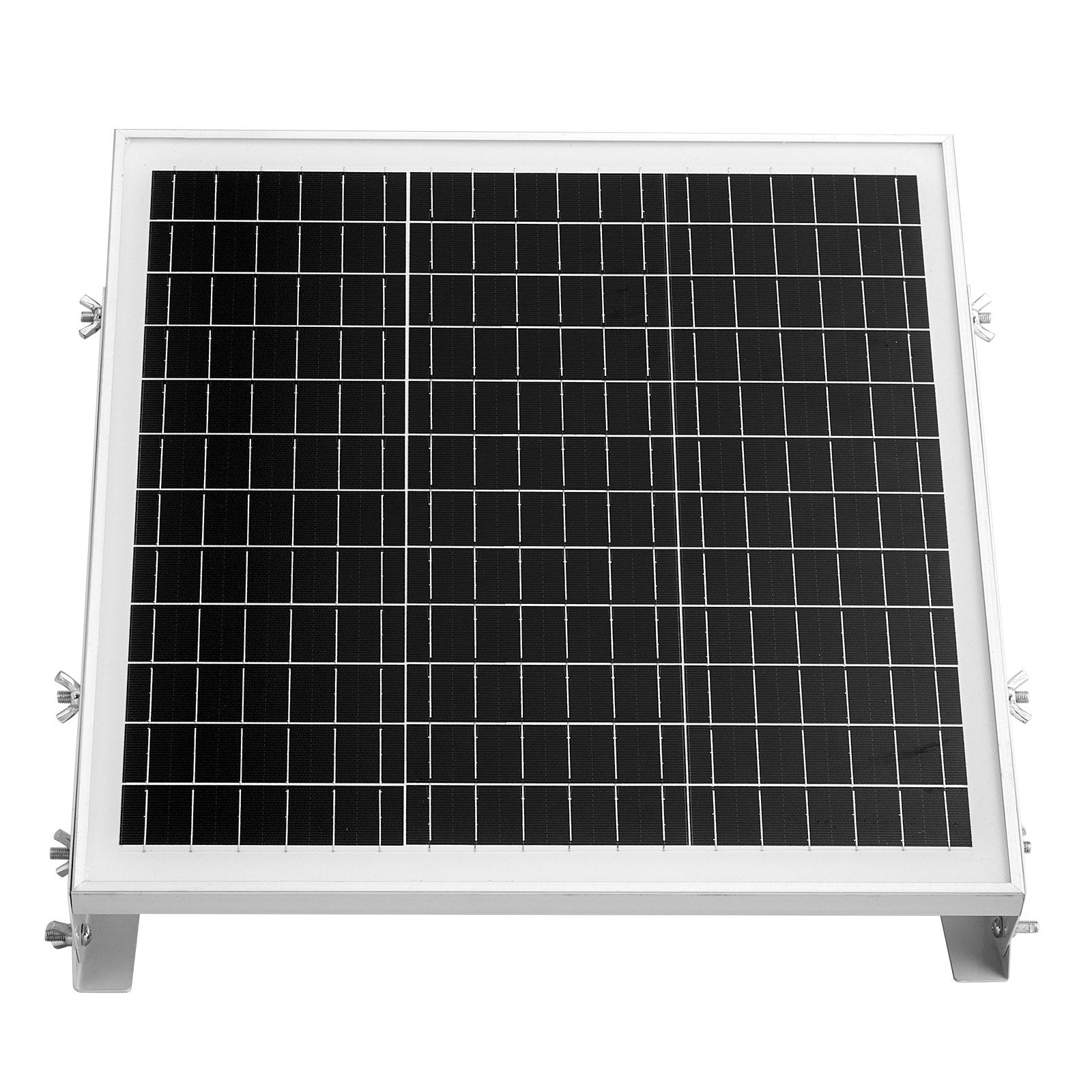 VEVOR 20W 12V Solar Battery Trickle Charger Maintainer, Mono Solar Panel Battery Charger with Built-in MPPT Controller & Adjustable Mount Bracket, IP65 Waterproof for Car Boat RV Trailer House Roof