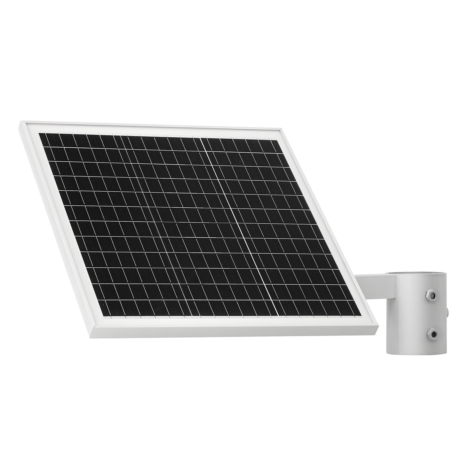 VEVOR 20W 12V Solar Panel Battery Charger, Solar Battery Trickle Charger Maintainer with Built-in Controller & Pole Mount Bracket, IP65 Waterproof for Gate, Fence, Farm, Lawn (Fit 40mm-68mm Poles)