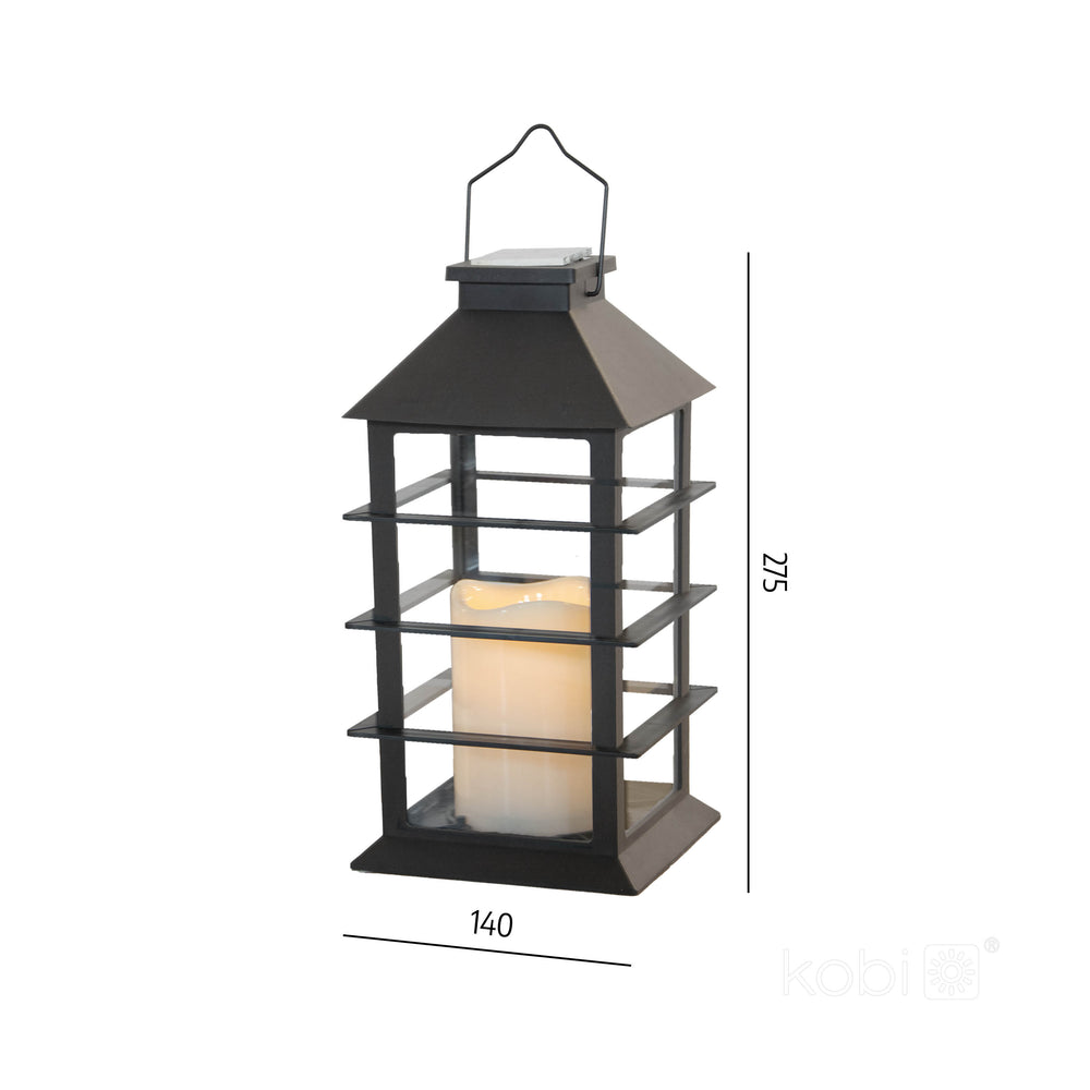 Solar garden lamp LED CANDELIO P 2700K IP44 black LED2B