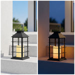 Solar garden lamp LED CANDELIO P 2700K IP44 black LED2B