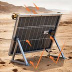 VEVOR 2PCS 100W Bifacial Solar Panels, 23% High-Efficiency N-Type Monocrystalline PV Module with MC4 Output & Aluminum Frame, IP67 Waterproof Solar Panel for Car Boat RV Flat Rooftop Off-Grid