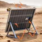 VEVOR 2PCS 100W Bifacial Solar Panels, 23% High-Efficiency N-Type Monocrystalline PV Module with MC4 Output & Aluminum Frame, IP67 Waterproof Solar Panel for Car Boat RV Flat Rooftop Off-Grid