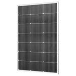 VEVOR 100W Monocrystalline Solar Panel, 23% High-Efficiency Mono PV Module with Stable MC4 Output & Aluminum Frame, IP65 Waterproof Solar Panel for Car Boat RV Flat Rooftop Off-Grid Applications