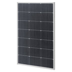 VEVOR 100W Monocrystalline Solar Panel, 23% High-Efficiency Mono PV Module with Stable MC4 Output & Aluminum Frame, IP65 Waterproof Solar Panel for Car Boat RV Flat Rooftop Off-Grid Applications