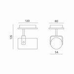 Ceiling spot lamp ARLES 1xGU10 white Kobi