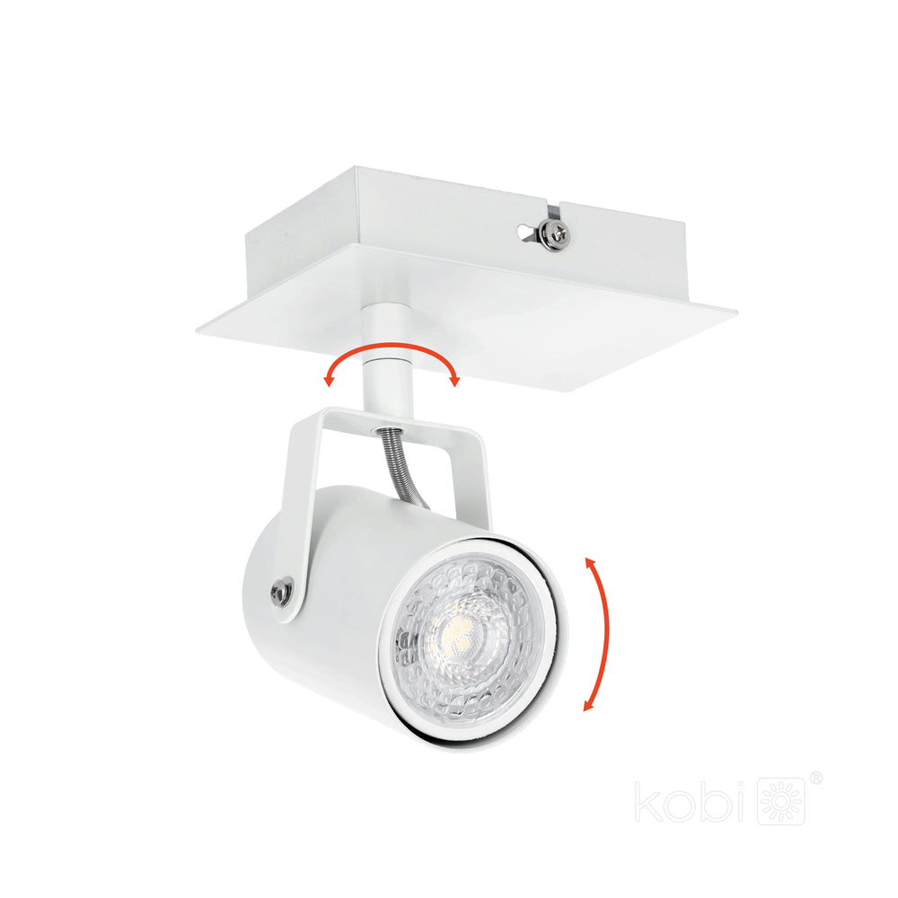 Ceiling spot lamp ARLES 1xGU10 white Kobi