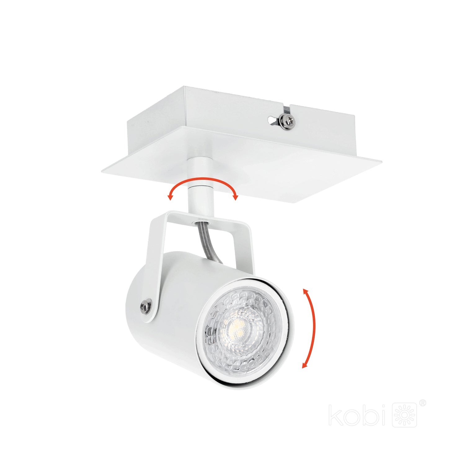Ceiling spot lamp ARLES 1xGU10 white Kobi