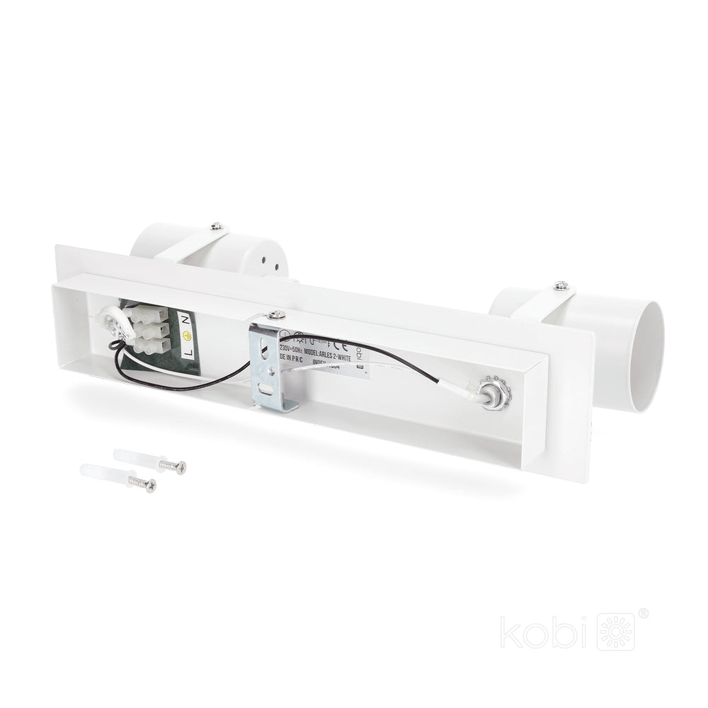 Ceiling spot lamp ARLES 2xGU10 white Kobi