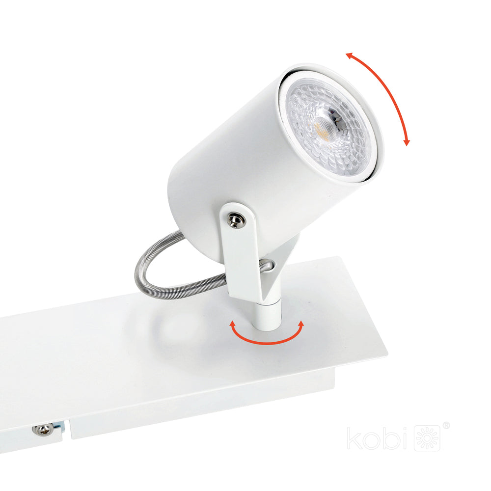 Ceiling spot lamp ARLES 2xGU10 white Kobi