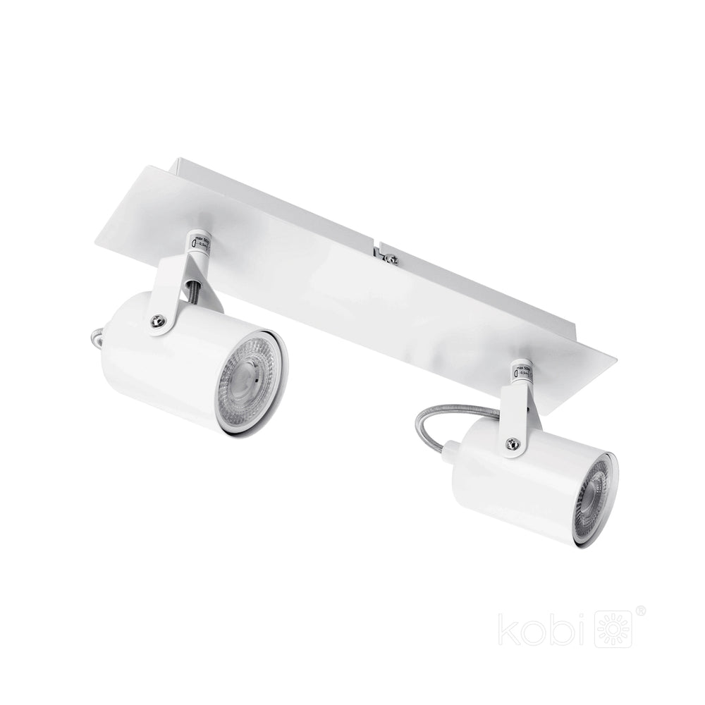 Ceiling spot lamp ARLES 2xGU10 white Kobi
