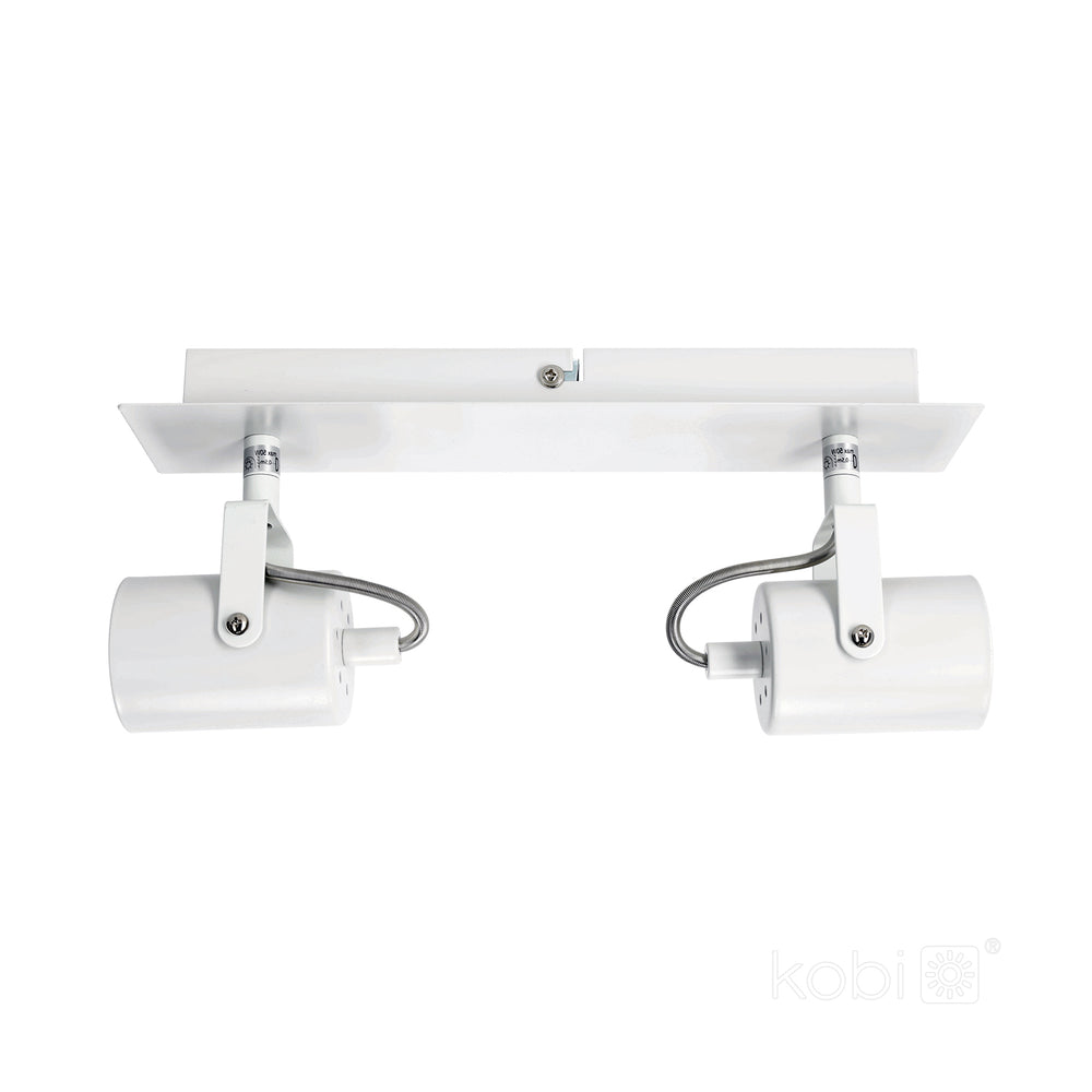 Ceiling spot lamp ARLES 2xGU10 white Kobi