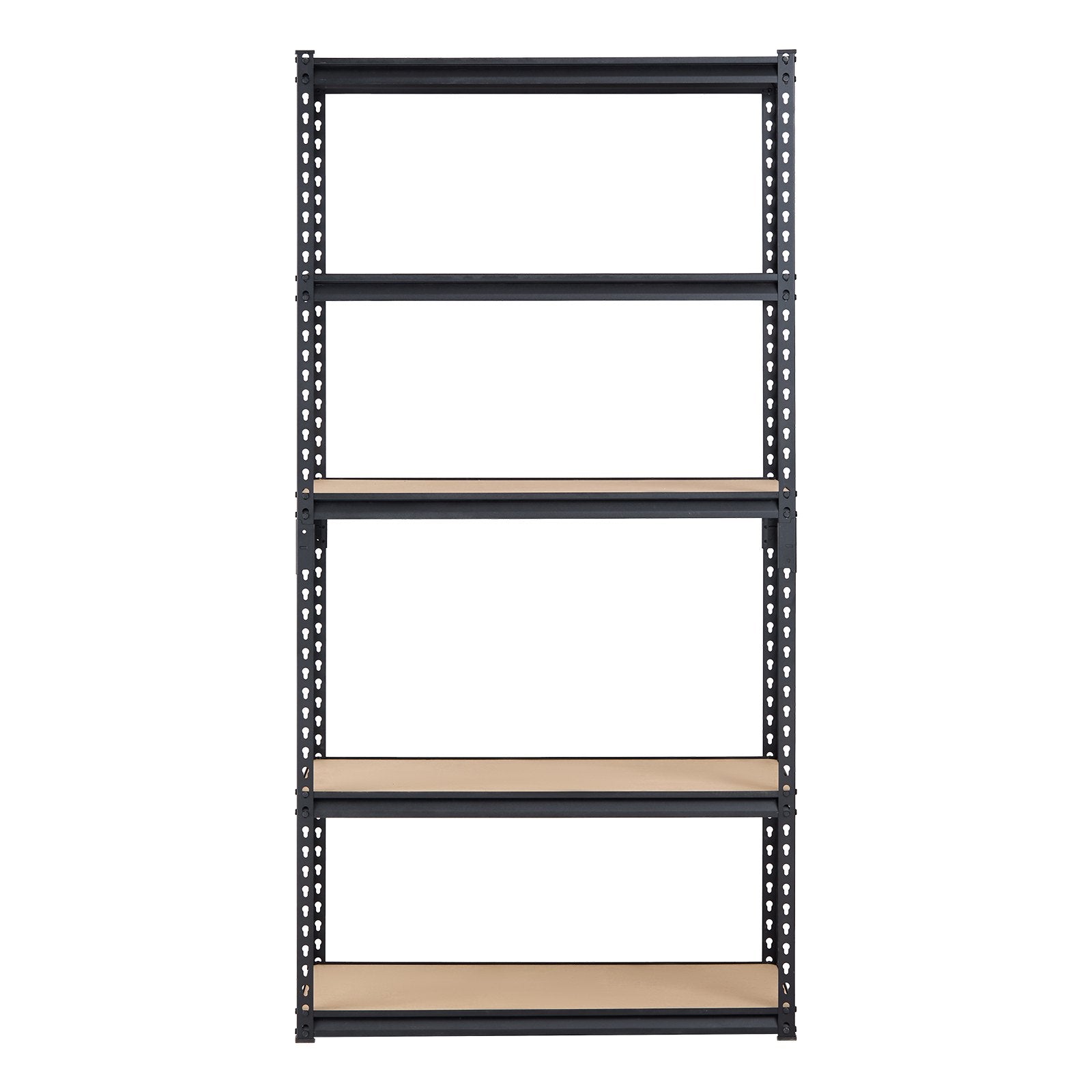 VEVOR Storage Shelves, 2000 lbs, 5 Tier Garage Storage Shelving, 16" D x 36" W x 71.4" H Adjustable Metal Shelves for Garage Shelves Utility Rack Shelf, Ideal for Kitchen, Warehouse, Basement, Black