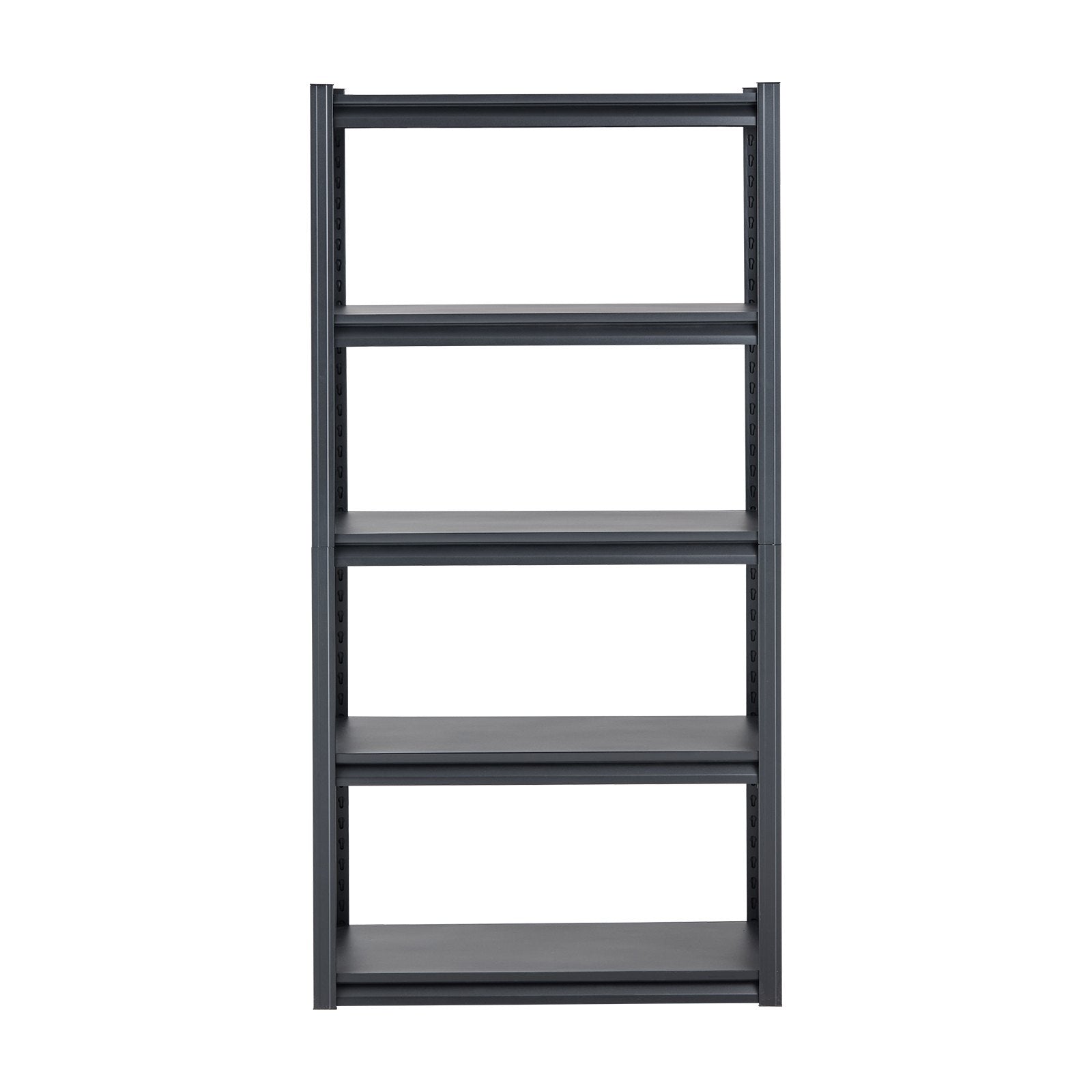 VEVOR Storage Shelves, 2000 lbs, 5 Tier Garage Storage Shelving, 16" D x 32" W x 63" H Adjustable Metal Shelves for Garage Shelves Utility Rack Shelf, Ideal for Kitchen, Warehouse, Basement, Black