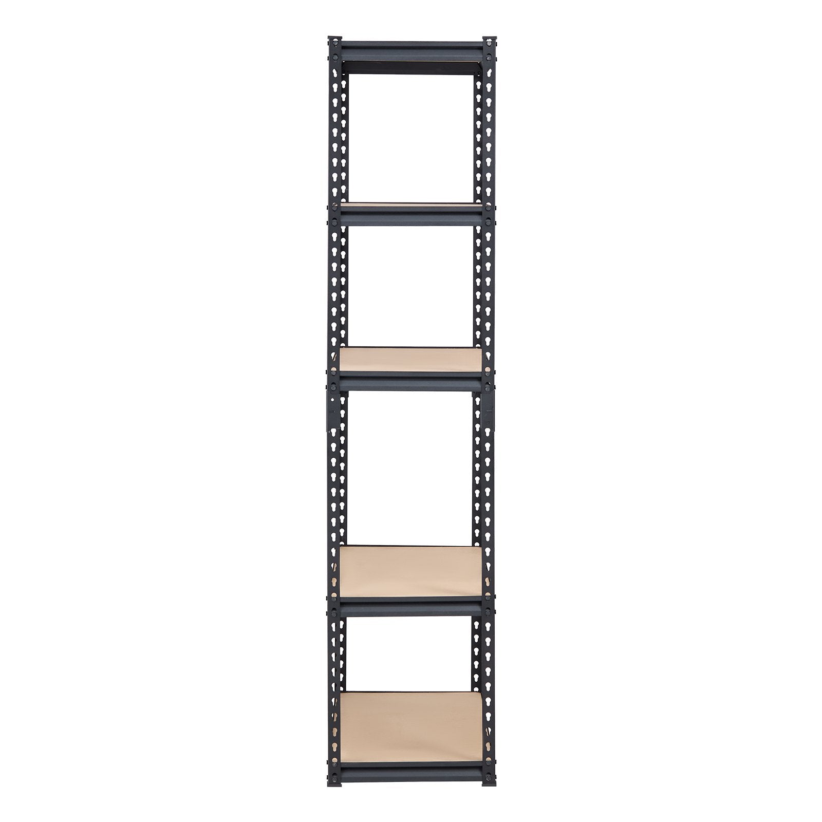 VEVOR Storage Shelves, 2000 lbs, 5 Tier Garage Storage Shelving, 16" D x 36" W x 71.4" H Adjustable Metal Shelves for Garage Shelves Utility Rack Shelf, Ideal for Kitchen, Warehouse, Basement, Black