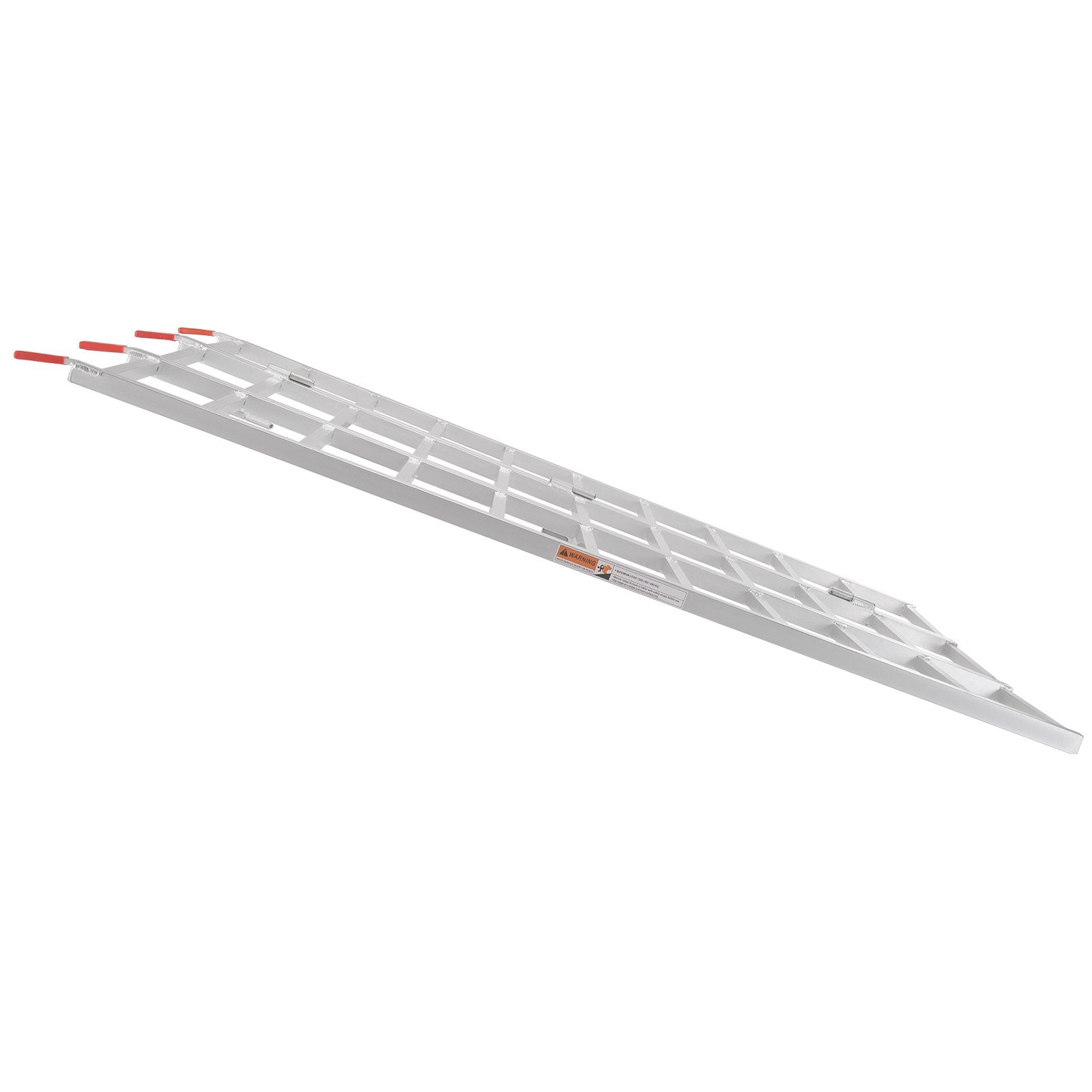 VEVOR Aluminum Ramps, 1500 lbs, Tri-Fold Ramp with Load Straps, Folding Loading Ramp for Motorcycle, Tractor, ATV/UTV, Trucks, Lawn Mower, Snow Blower, 77"L x 54"W, 1 Pc