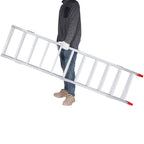 VEVOR Aluminum Ramps, 1500 lbs, Tri-Fold Ramp with Load Straps, Folding Loading Ramp for Motorcycle, Tractor, ATV/UTV, Trucks, Lawn Mower, Snow Blower, 77"L x 54"W, 1 Pc