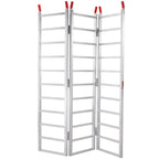 VEVOR Aluminum Ramps, 1500 lbs, Tri-Fold Ramp with Load Straps, Folding Loading Ramp for Motorcycle, Tractor, ATV/UTV, Trucks, Lawn Mower, Snow Blower, 77"L x 54"W, 1 Pc