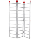 VEVOR Aluminum Ramps, 1500 lbs, Tri-Fold Ramp with Load Straps, Folding Loading Ramp for Motorcycle, Tractor, ATV/UTV, Trucks, Lawn Mower, Snow Blower, 77"L x 54"W, 1 Pc