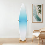 VEVOR Vertical Surfboard Stand, Wooden Surfboard Rack for Storage and Display, Adjustable & Freestanding Board Stand Organizer with Padding, for Wakeboards, Snowboards, Kiteboards, Shortboard, Skis