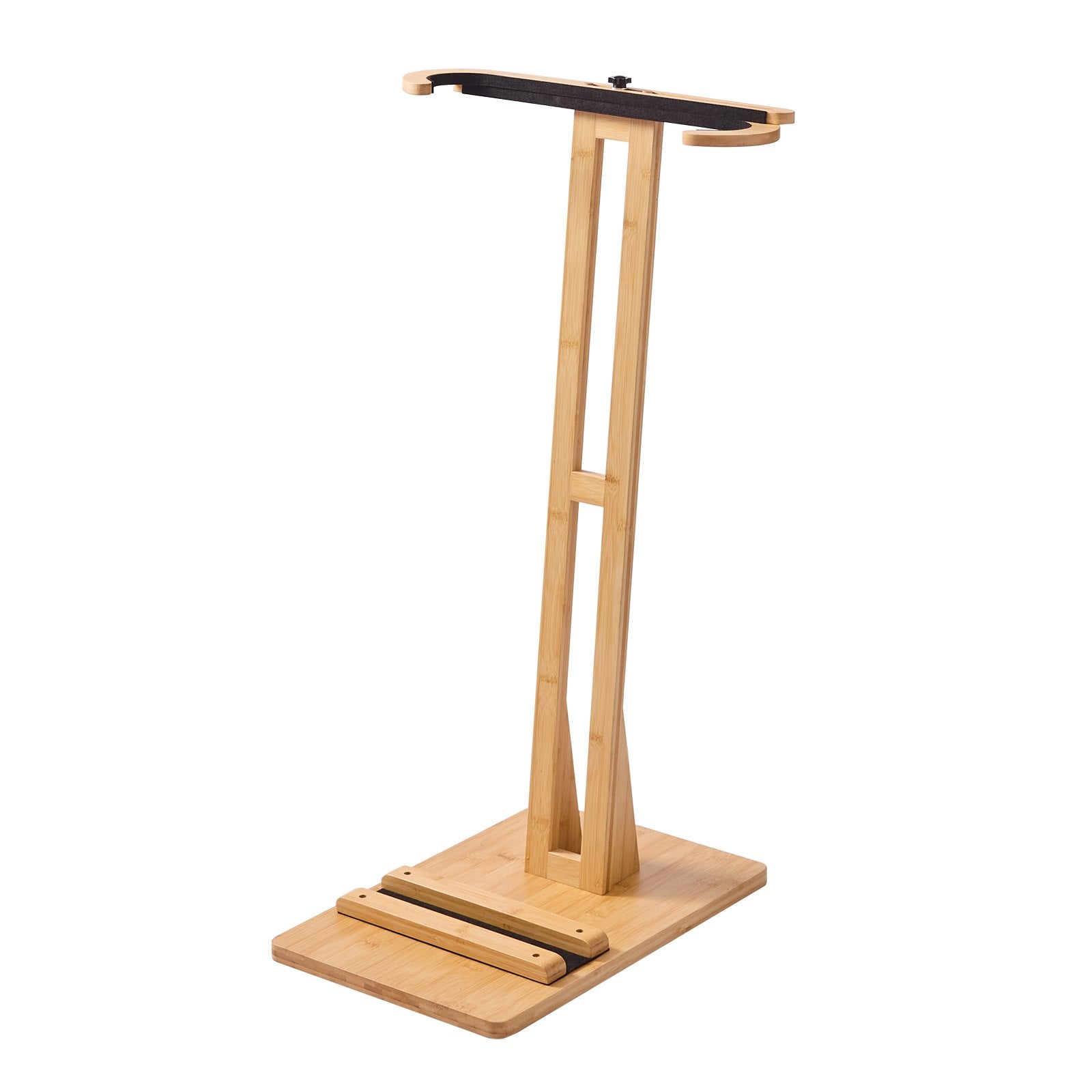 VEVOR Vertical Surfboard Stand, Wooden Surfboard Rack for Storage and Display, Adjustable & Freestanding Board Stand Organizer with Padding, for Wakeboards, Snowboards, Kiteboards, Shortboard, Skis