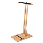 VEVOR Vertical Surfboard Stand, Wooden Surfboard Rack for Storage and Display, Adjustable & Freestanding Board Stand Organizer with Padding, for Wakeboards, Snowboards, Kiteboards, Shortboard, Skis