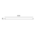 LED tube T8 22W 150cm 4000K LED2B RED