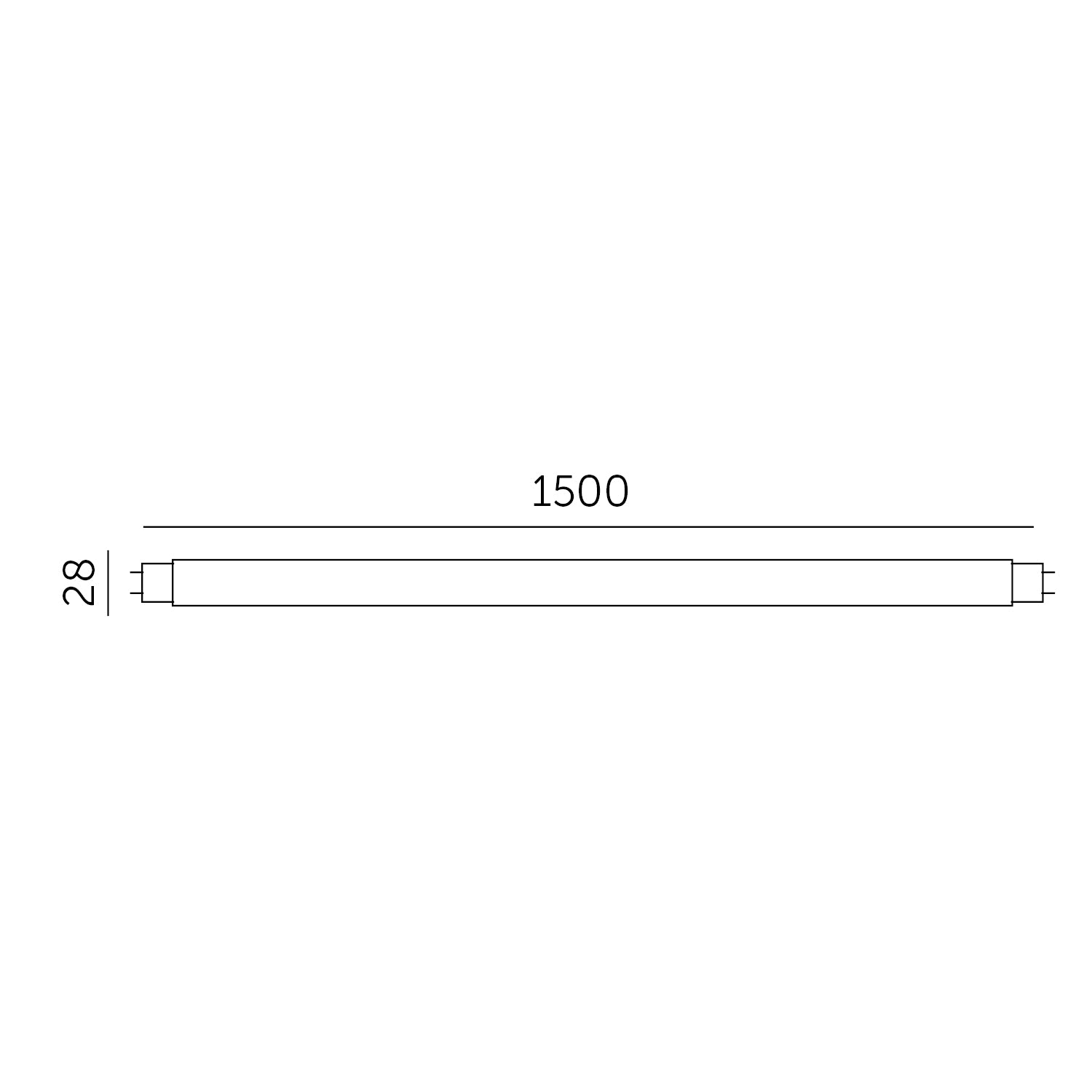LED tube T8 22W 150cm 4000K LED2B RED