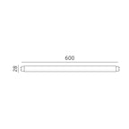 LED tube T8 9W 60cm 4000K LED2B RED