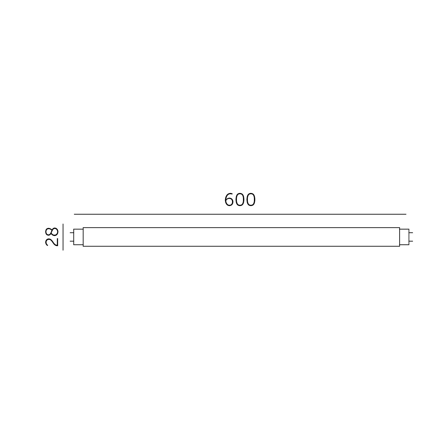 LED tube T8 9W 60cm 4000K LED2B RED