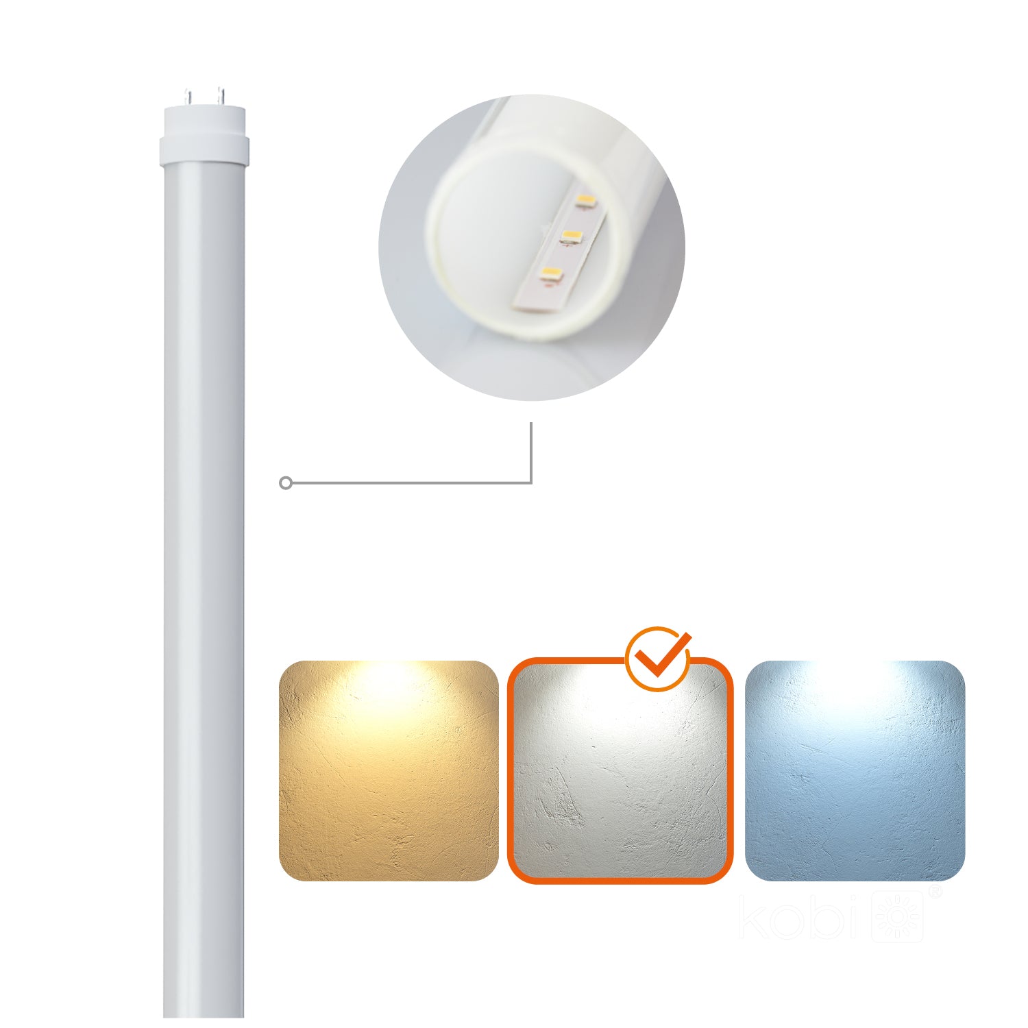 LED tube T8 G2 22W 120cm 4000K Kobi Premium