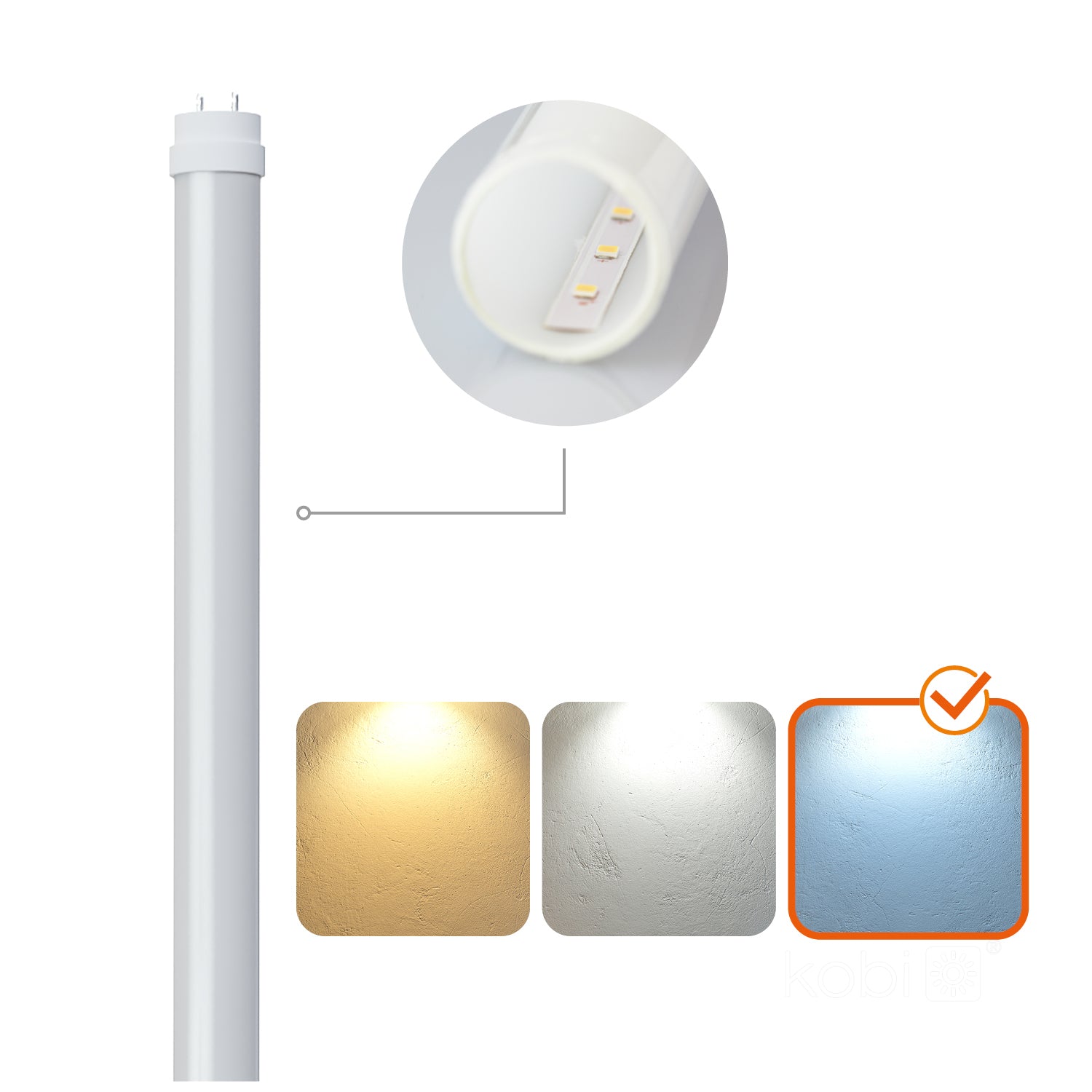 LED tube T8 G2 22W 120cm 6500K Kobi Premium
