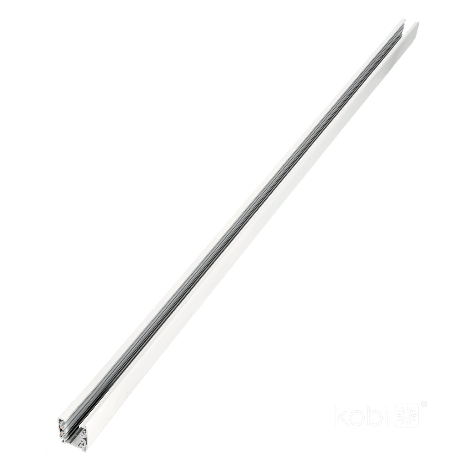 3-circuit track 1m white Kobi