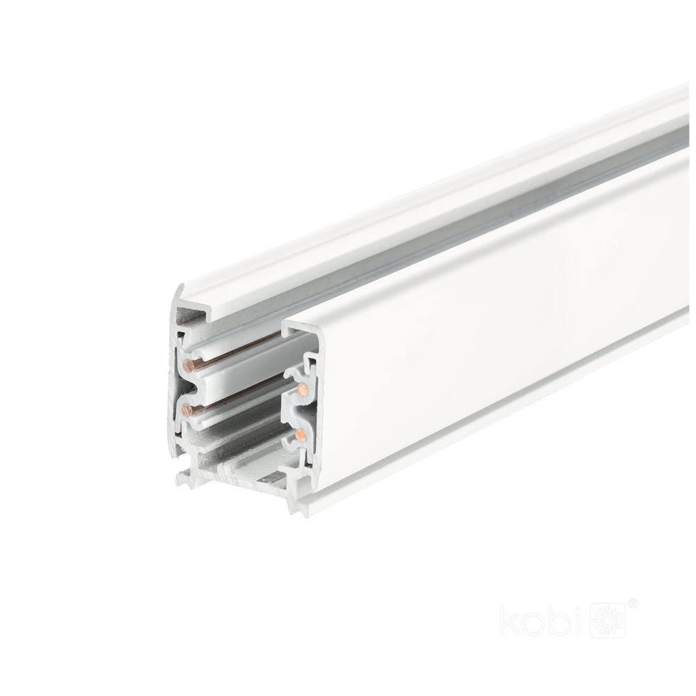 3-circuit track 2m white Kobi