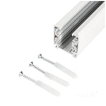 3-circuit track 2m white Kobi