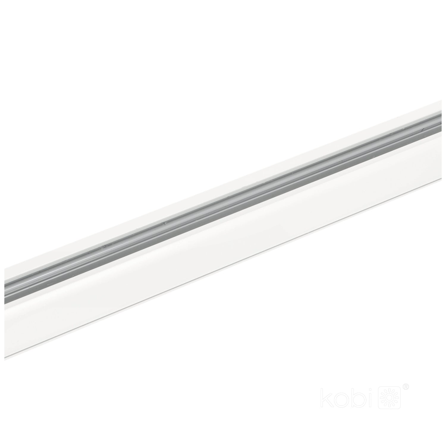 3-circuit track 2m white Kobi
