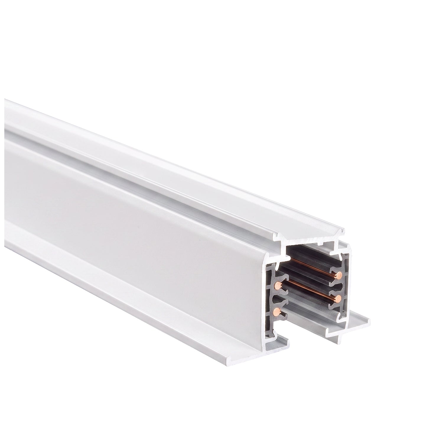 Recessed 3-circuit track 2m white Kobi