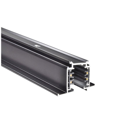 Recessed 3-circuit track 2m black Kobi
