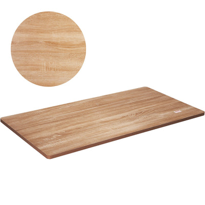 VEVOR Table Top, 63" x 31.5" x 1", 220.5 lbs Load Capacity, Universal One-Piece Particle Board Desktop for Height Adjustable Electric Standing Desk Frame, Rectangular Countertop for Home & Office Desk