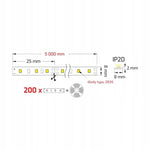 LED COMFORT 300 2835 IP20 3000K 5M 14W/M