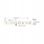 LED COMFORT 300 2835 IP20 3000K 5M 9W/M