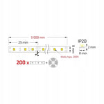 LED COMFORT 300 2835 IP20 4000K 5M 14W/M