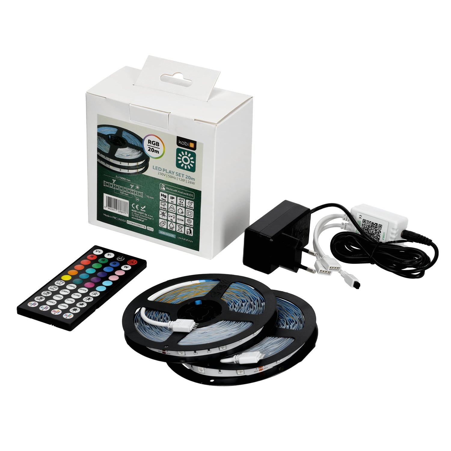 LED strip PLAY SET 20m RGB IP20 Kobi Design