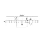 LED strip TRAMO 300 2835 5m green IP20 Kobi