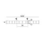 LED strip TRAMO 300 2835 5m yellow IP65 Kobi