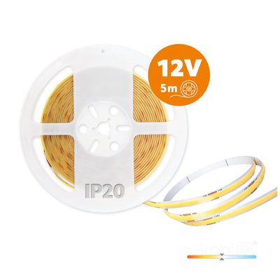 LED strip TRAMO 320 COB 5m 4000K IP20 Kobi Premium