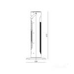 Ceramic fan heater RIN 2000W black Kobi Windstar